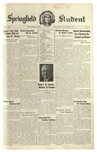 The Springfield Student (vol. 24, no. 10) October 26, 1933