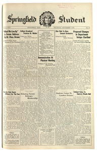 The Springfield Student (vol. 24, no. 12) November 9, 1933