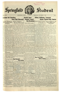 The Springfield Student (vol. 25, no. 9) October 11, 1934