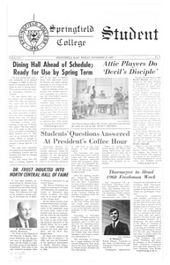 The Springfield Student (vol. 55, no. 08) November 17, 1967