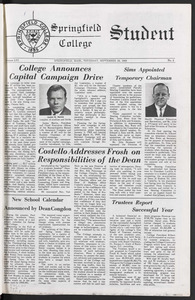 The Springfield Student (vol. 56, no. 02) Sept. 26, 1968