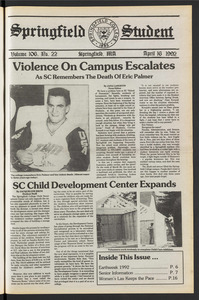 The Springfield Student (vol. 106, no. 22) Apr. 16, 1992