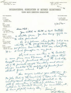L.K. Hall Correspondance to Harold Lynch
