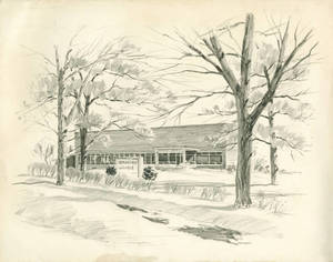 Beveridge Center Pencil Sketch