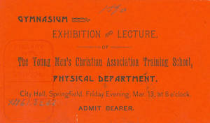 Gymnastics Exhibition Ticket, c. 1890