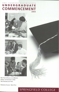 Springfield College Undergraduate Commencement Program (2003)