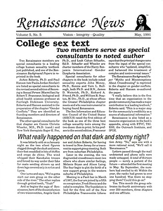 Renaissance News, Vol. 5 No. 5 (May 1991)