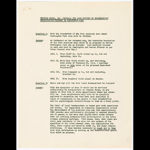 Freedom House, Inc. proposal for Action for Community Development Boston (ABCD) support of neighborhood organization program in Washington Park