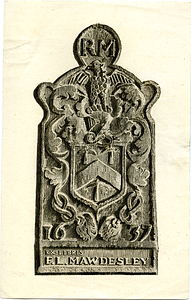 Ex libris F.L. Mawdesley