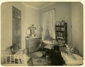 A bedroom in Vose House