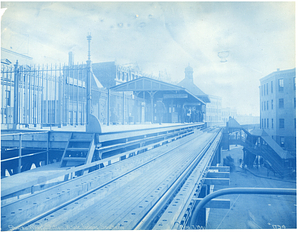 Wharf Station, west side, looking southerly