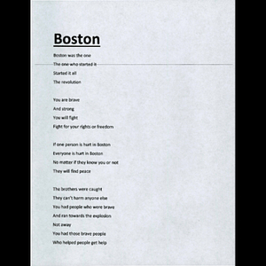 Poem sent to Boston Medical Center ("Boston")