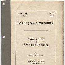 Arlington Centennial Union Service of Arlington Churches