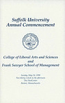 1998 Suffolk University commencement program, College of Arts & Sciences and Sawyer Business School
