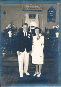 The wedding of David and Thelma