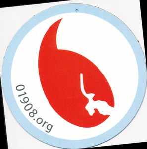 01908 logo sticker