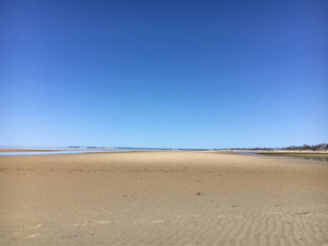 Quiet endless beach
