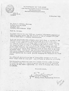 Letter from George T. Sarandis to Carol E. Goldman