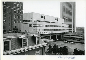 Boston City Hospital complex, Harrison Avenue side, featuring Ambulatory Care Center