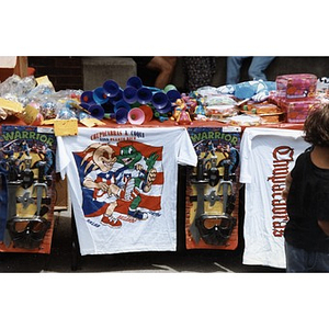 Display of merchandise for sale at Festival Betances.