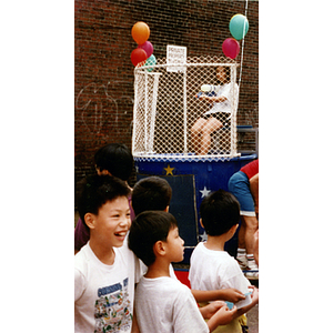 Dunk tank at Recreation Day fair