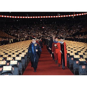 Faculty and student processional at 2009 commencement ceremony
