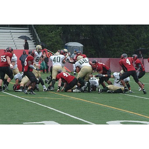 Northeastern plays against William & Mary in the Homecoming game