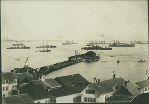 View of the Atlantic Fleet in Provincetown Harbor, Provincetown, Mass., undated