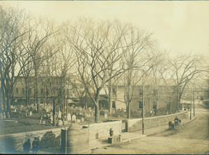 View of the Eliot Burying Ground, Eustis Street, Roxbury, Mass.,1923