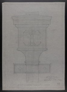 F.S.D. of Copper Conductor Heads, Drawings of House for Mrs. Talbot C. Chase, Brookline, Mass., January 15, 1930