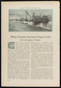"Ship Canal across Cape Cod," by Livingston Wright, Technical World Magazine