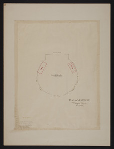 Plan of vestibule, Mr. Ginn's House, undated