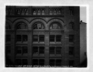 Court Street side of Ames Building from roof of Sears Building, Court and Washington Streets, Boston, Mass., June 11, 1902