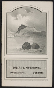 Trade card for James J. Goodrich, fire and marine insurance, 20 Central Street, Boston, Mass., 1880