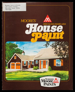 Moore's High Gloss Enamelized House Paint, Benjamin Moore Paints, Benjamin Moore & Co., Montvale, New Jersey