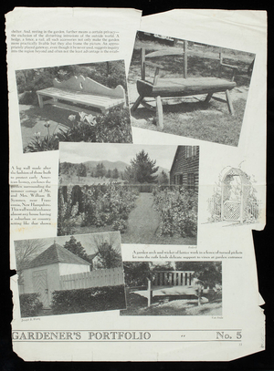 American home gardener's portfolio, no. 5, location unknown, undated