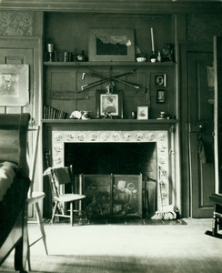 Interior view of Sarah Orne Jewett's bedroom, Jewett House, South Berwick, Me.