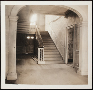 Interior view, Hamilton House, upper hall, South Berwick, Maine