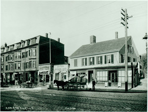 East side of Main St., corner of Mead St., Boston, Mass., 02 March 1900