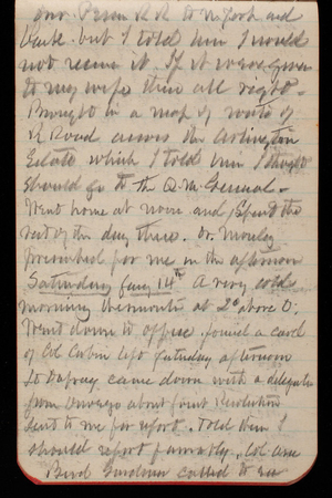 Thomas Lincoln Casey Notebook, December 1892-February 1893, 42, for Penn RR to New York and