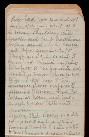 Thomas Lincoln Casey Notebook, November 1894-March 1895, 021, In the afternoon went up to