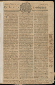 The Boston Evening-Post, 13 February 1769 (includes supplement)