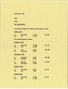 Memorandum from Judy A. Chilcote to Mark H. McCormack