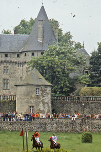Racers below the Chateau
