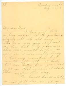 Letter from Letitia Crane to Frank F. Newth