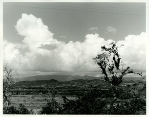 Central mountains and clouds