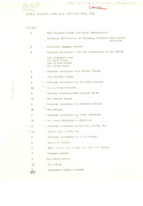 National Council of the Arts, Sciences, and Professions meeting program