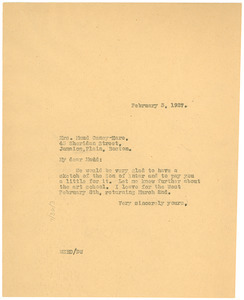 Letter from W. E. B. Du Bois to Maud Cuney-Hare
