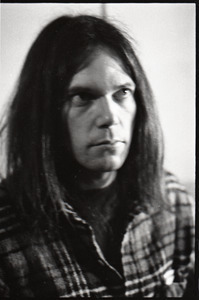 Neil Young backstage at the Music Hall