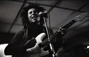 Bob Marley and the Wailers at Paul's Mall: Marley with guitar